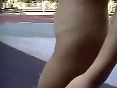 japanese sexy girl strip on the street